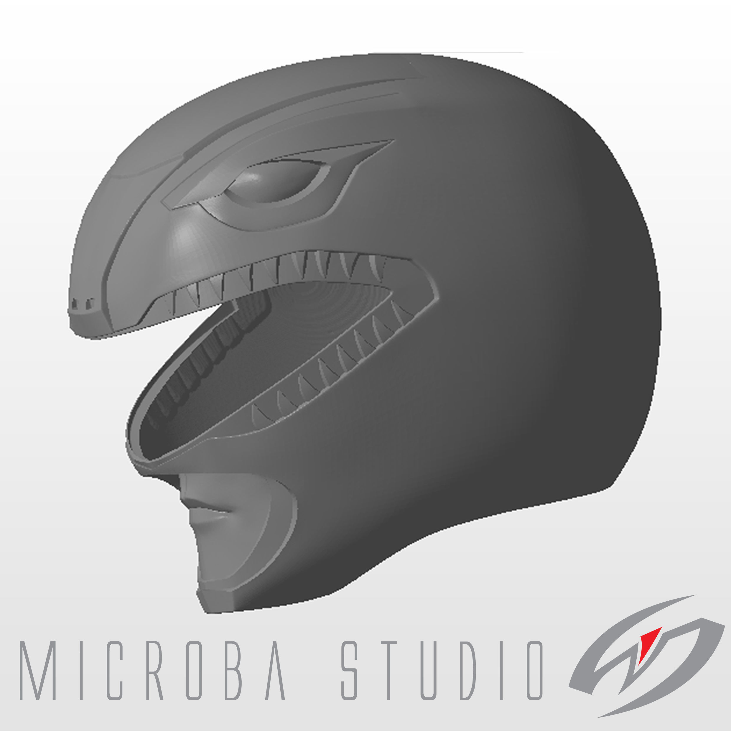 Mighty Morphin Power Rangers - zyurangers - Red Ranger helmet 3D print model_10