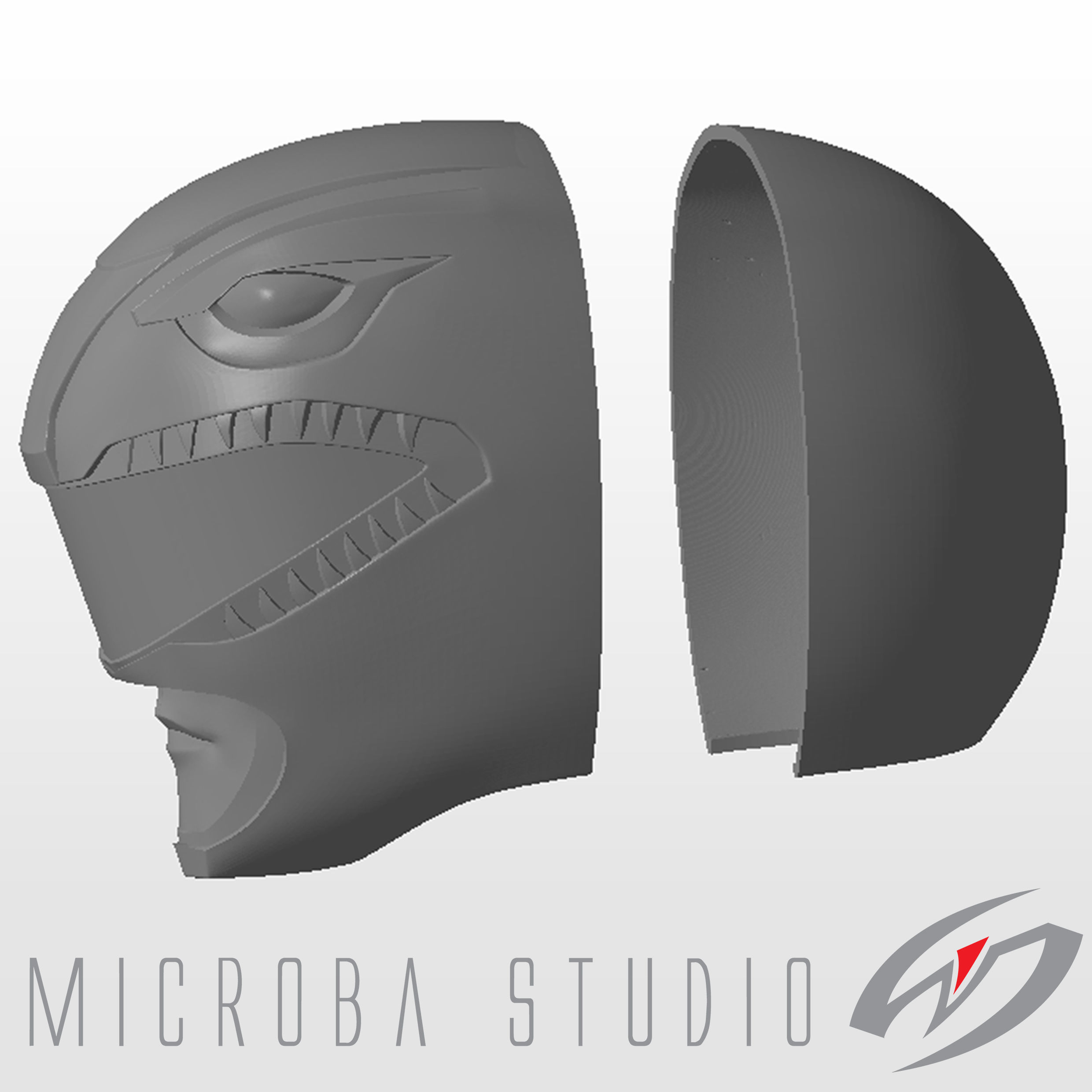 Mighty Morphin Power Rangers - zyurangers - Red Ranger helmet 3D print model_9