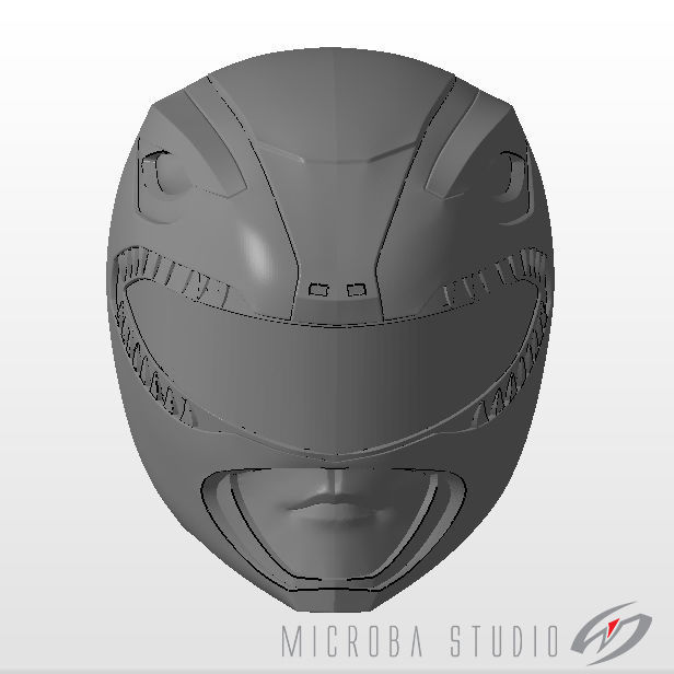 Mighty Morphin Power Rangers - zyurangers - Red Ranger helmet 3D print model_4