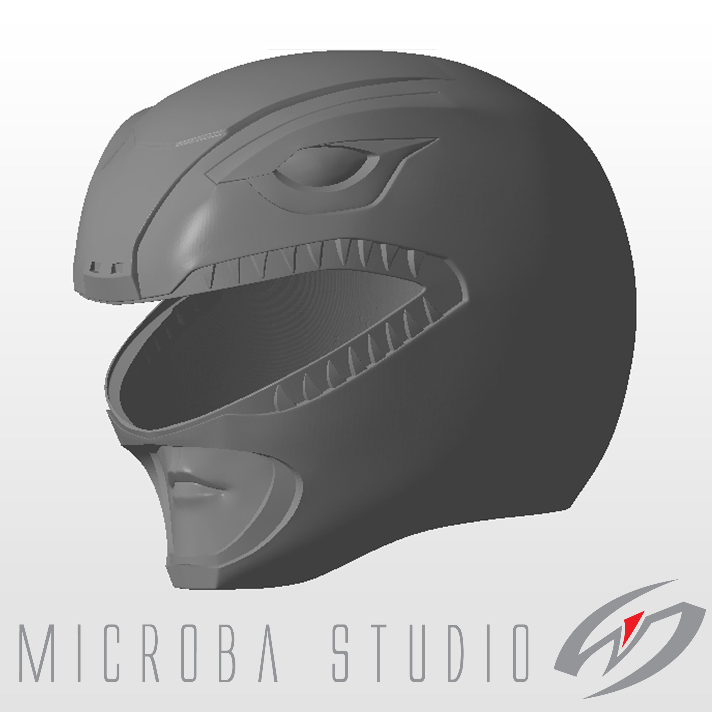 Mighty Morphin Power Rangers - zyurangers - Red Ranger helmet 3D print model_11