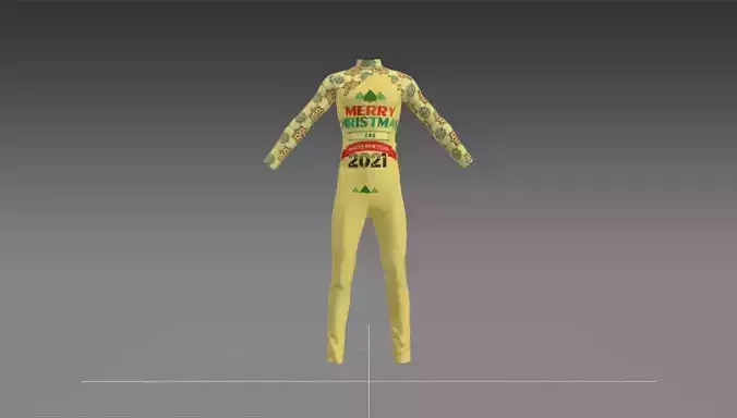 meery christmas tree Happy New year Shirt Trouser 3D model