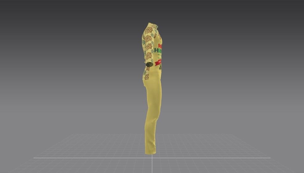 meery christmas tree Happy New year Shirt Trouser 3D model_3