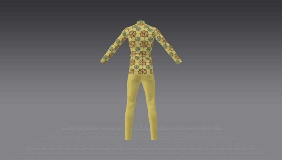 meery christmas tree Happy New year Shirt Trouser 3D model_2