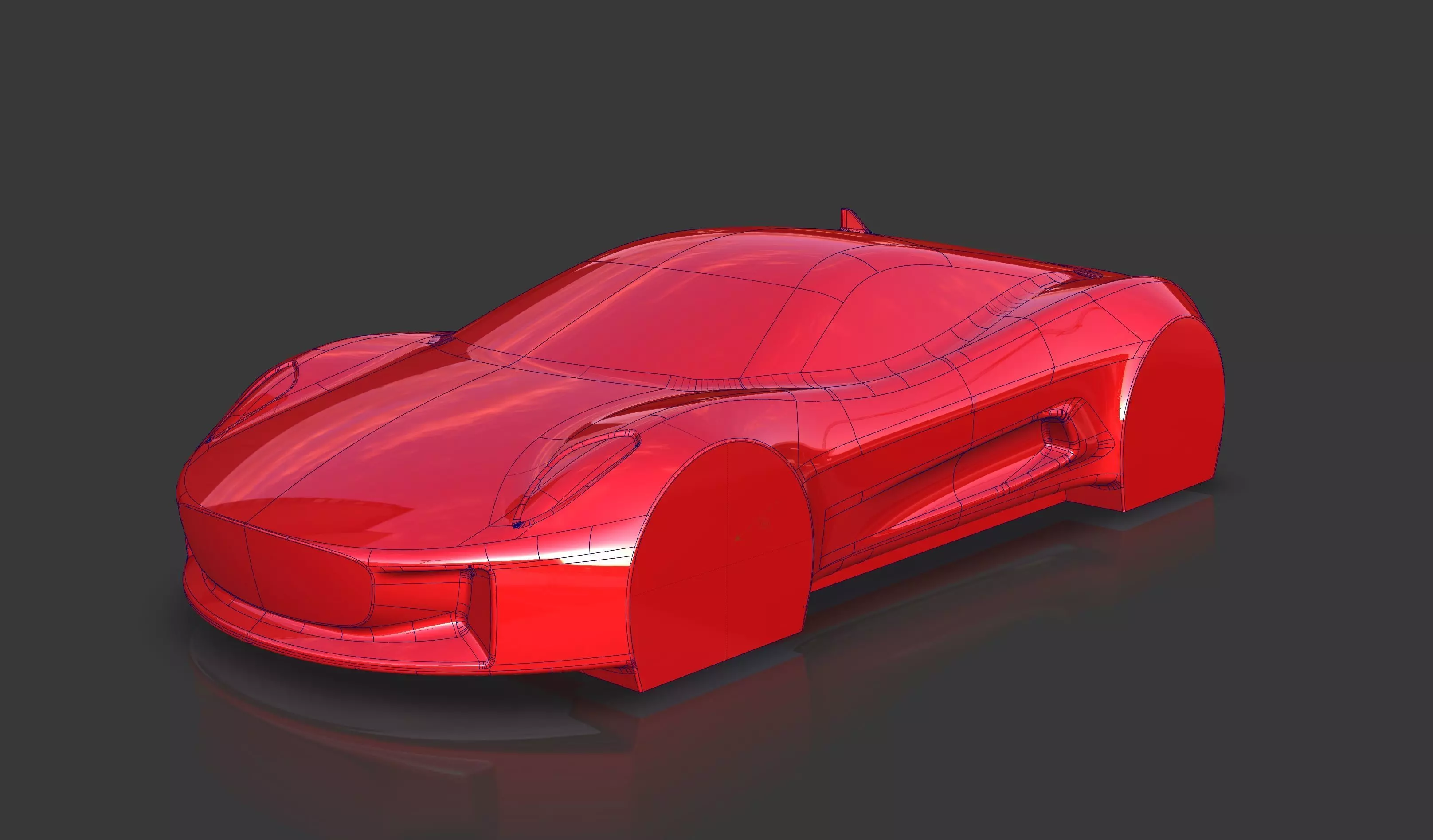 Jaguar CX-75 James Bond 007 Car Concept Speedform 3D model_0