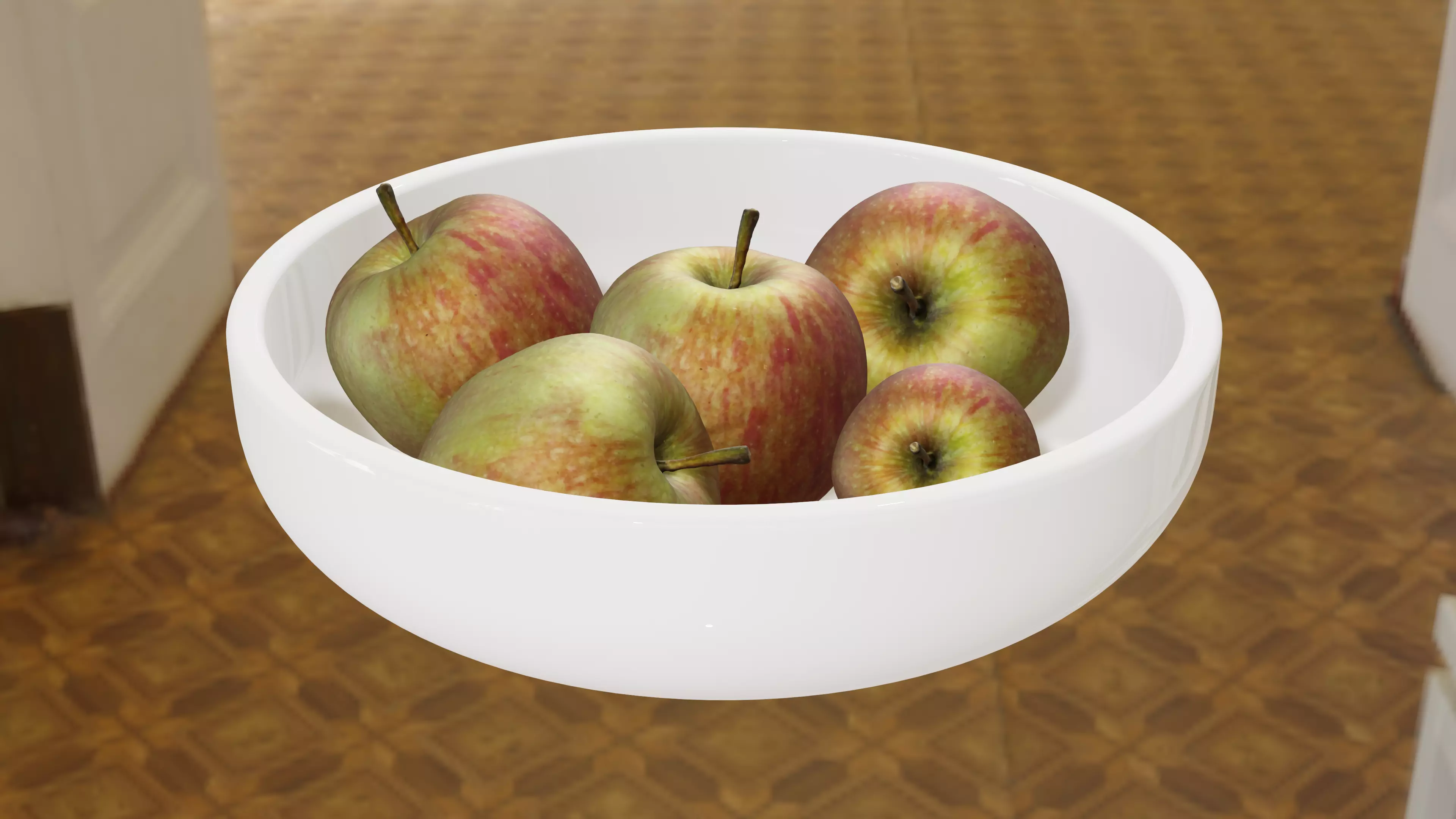 Apple in sun Free 3D model