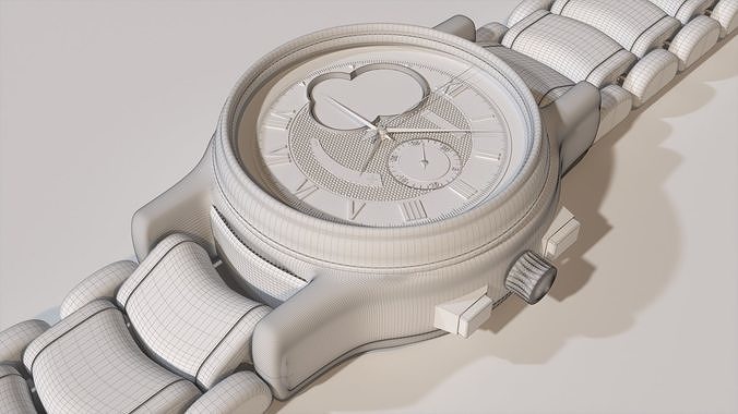 Man Wrist Watch 3D model