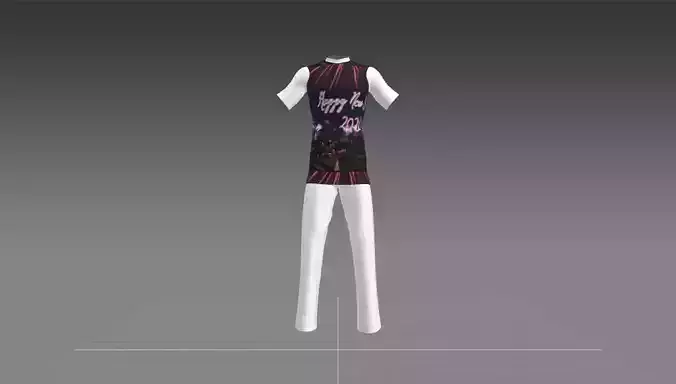 meery christmas tree Happy New year Shirt Trouser