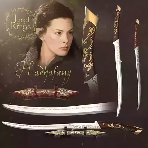 Arwen Sword and Holder - Hadhafang - Lord of the Rings 3D print model