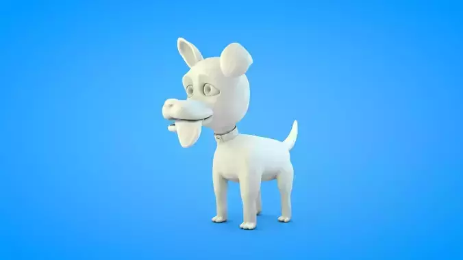 White Dog Figure