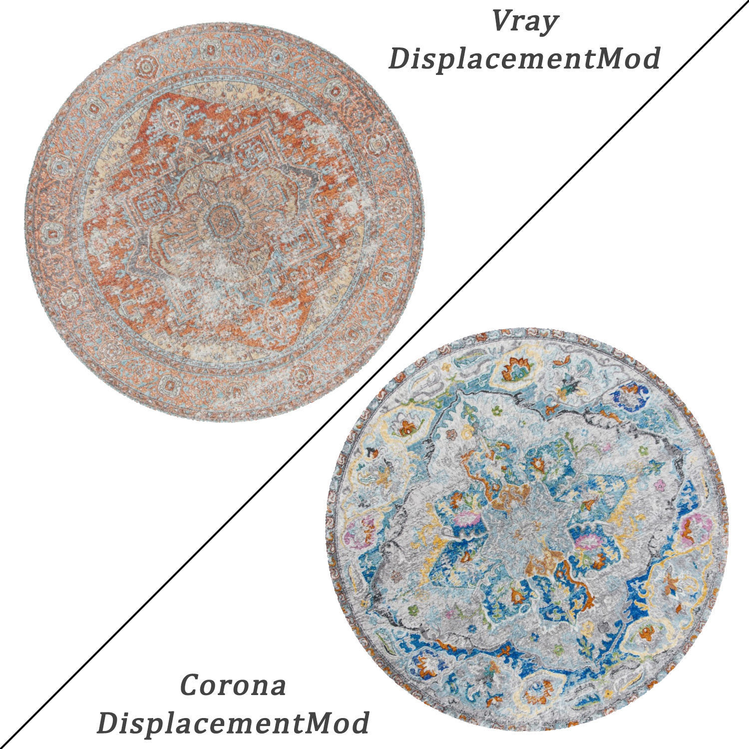 Round Rug Set 5 3D model_1