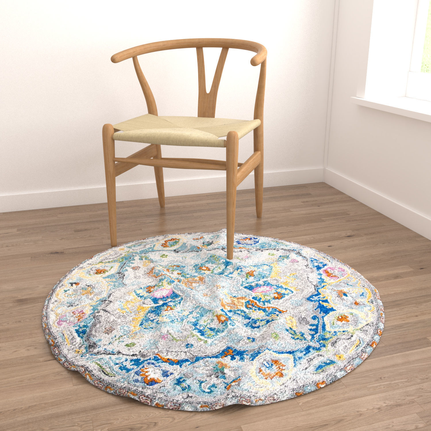 Round Rug Set 5 3D model_3