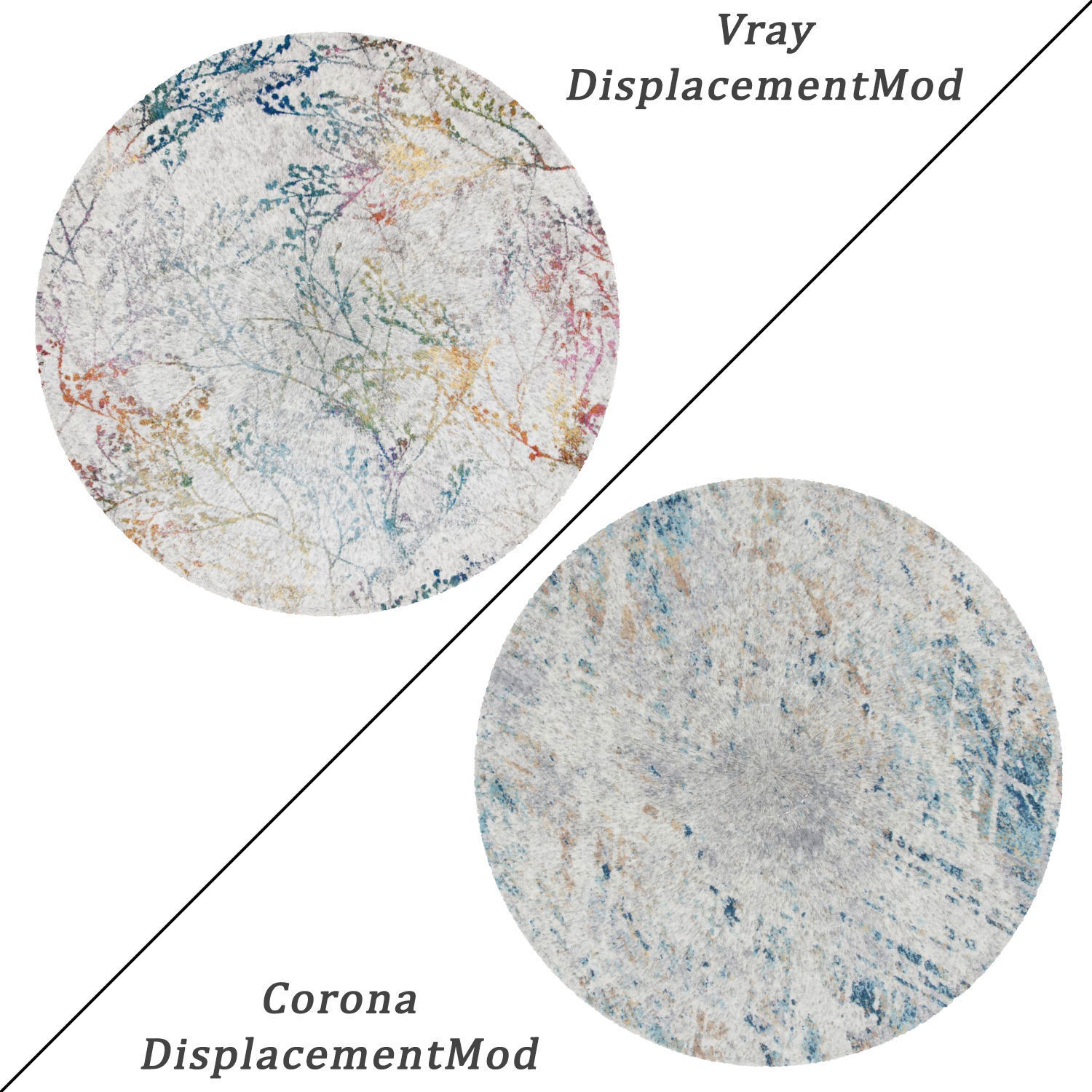 Round Rug Set 6 3D model_1