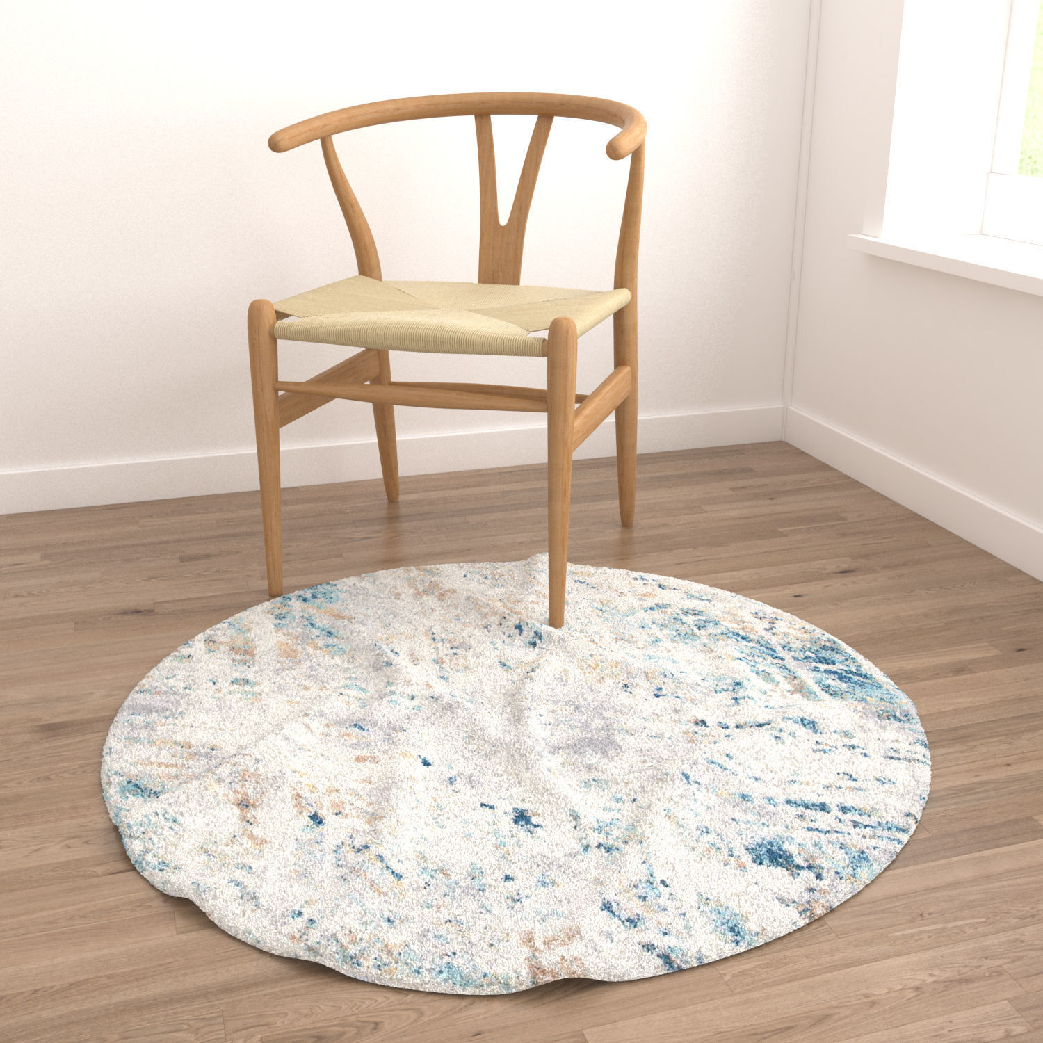 Round Rug Set 6 3D model_3
