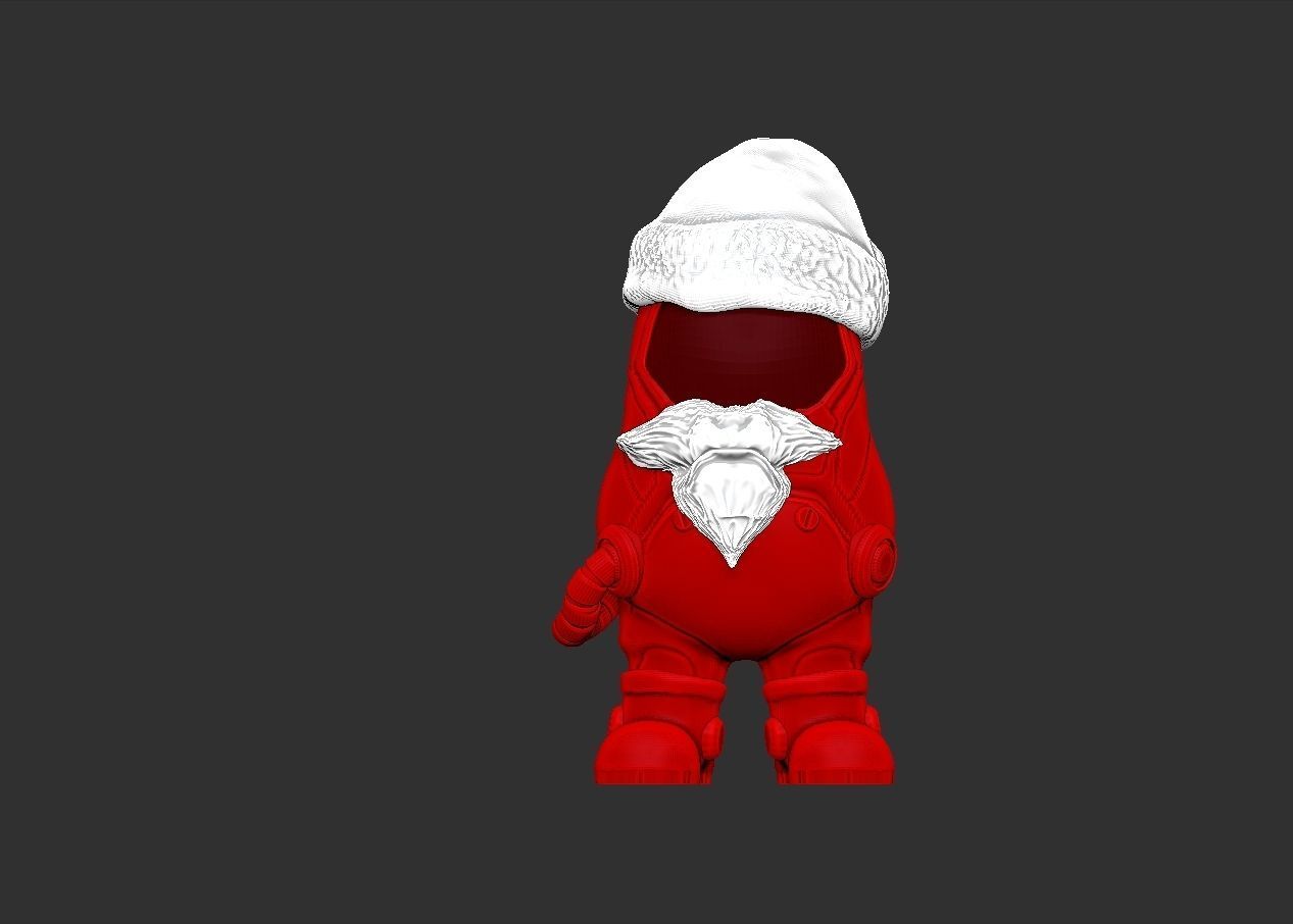 Santa Claus Among Us 3D print model_11