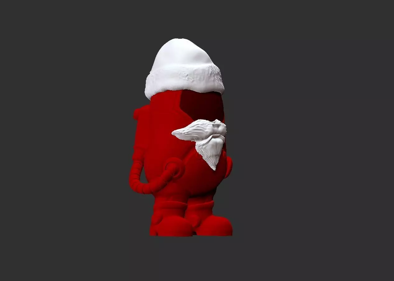Santa Claus Among Us 3D print model_0