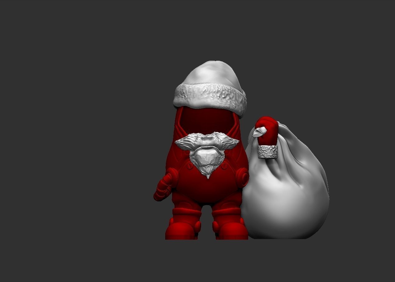 Santa Claus Among Us 3D print model_4