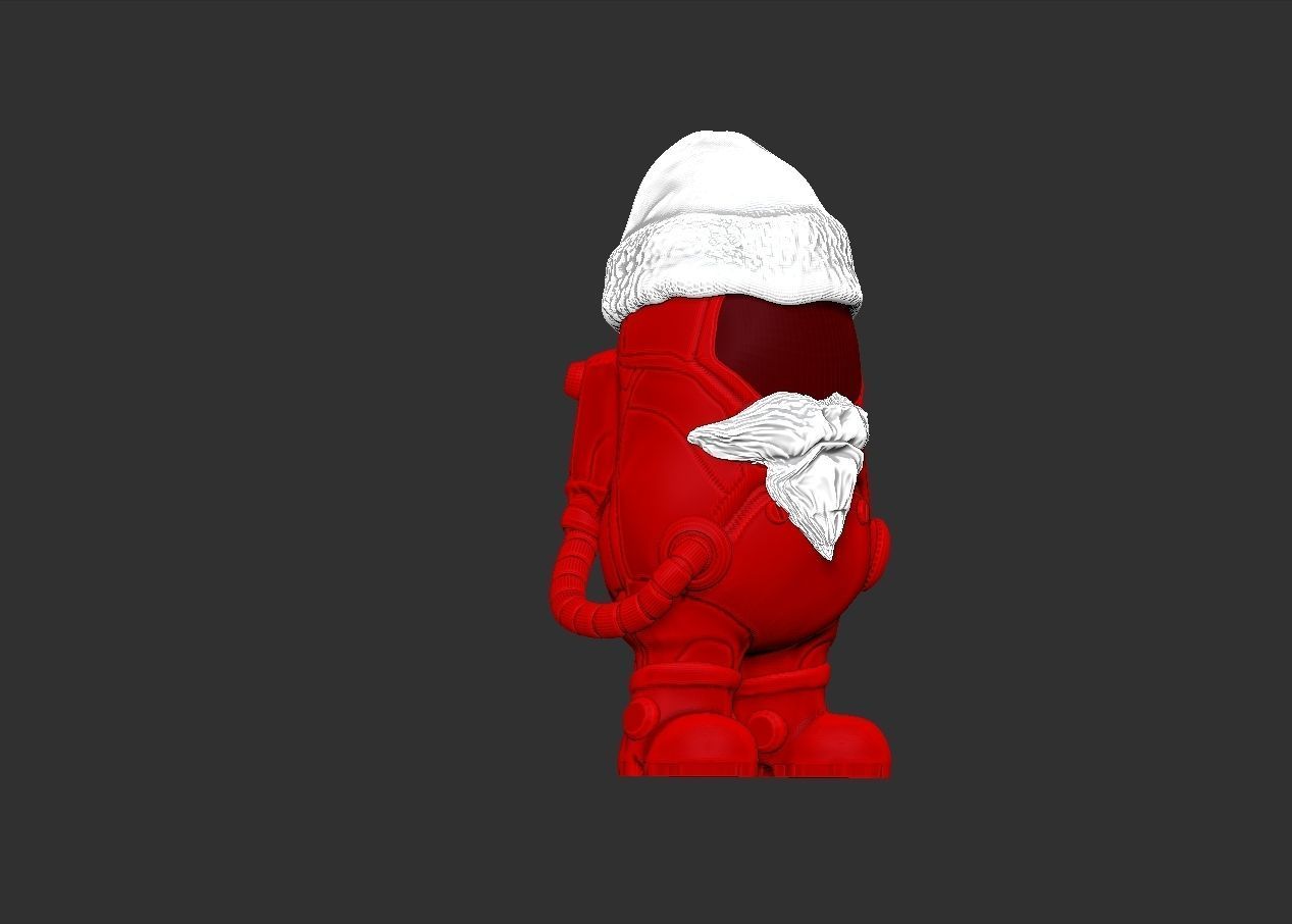 Santa Claus Among Us 3D print model_3