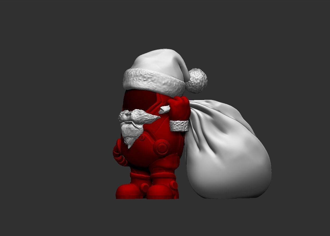 Santa Claus Among Us 3D print model_5