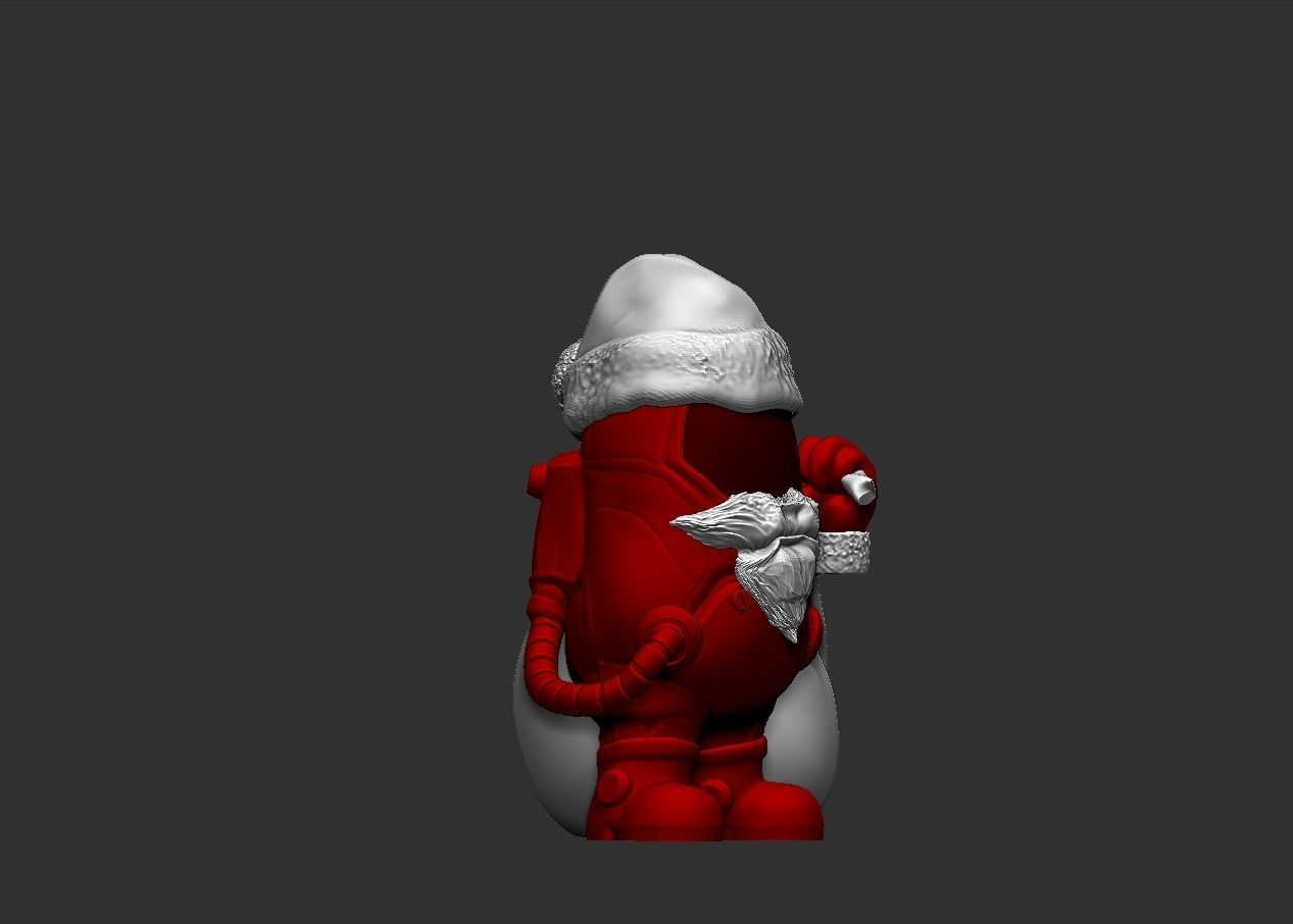 Santa Claus Among Us 3D print model_7
