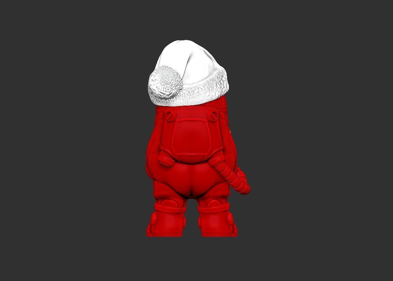 Santa Claus Among Us 3D print model_16