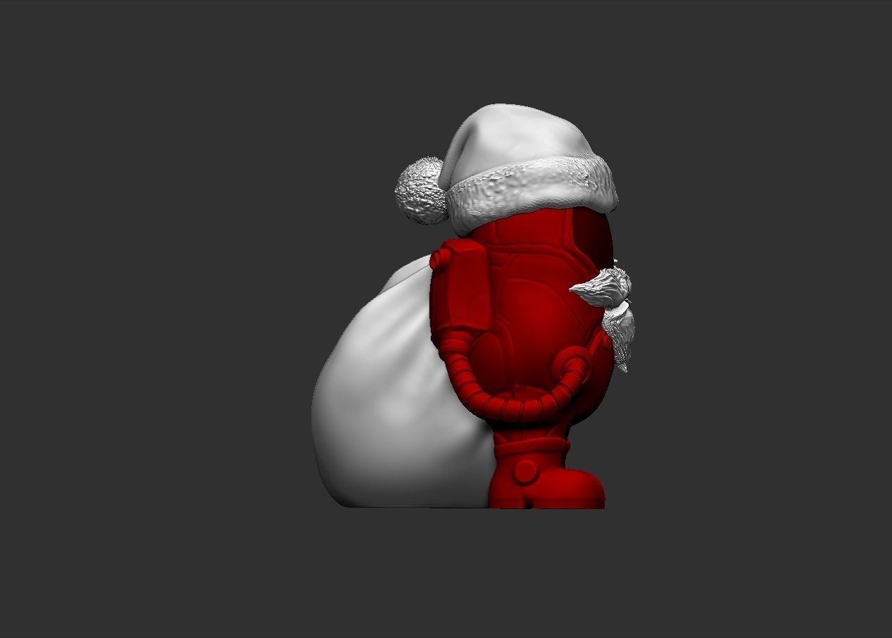Santa Claus Among Us 3D print model_9