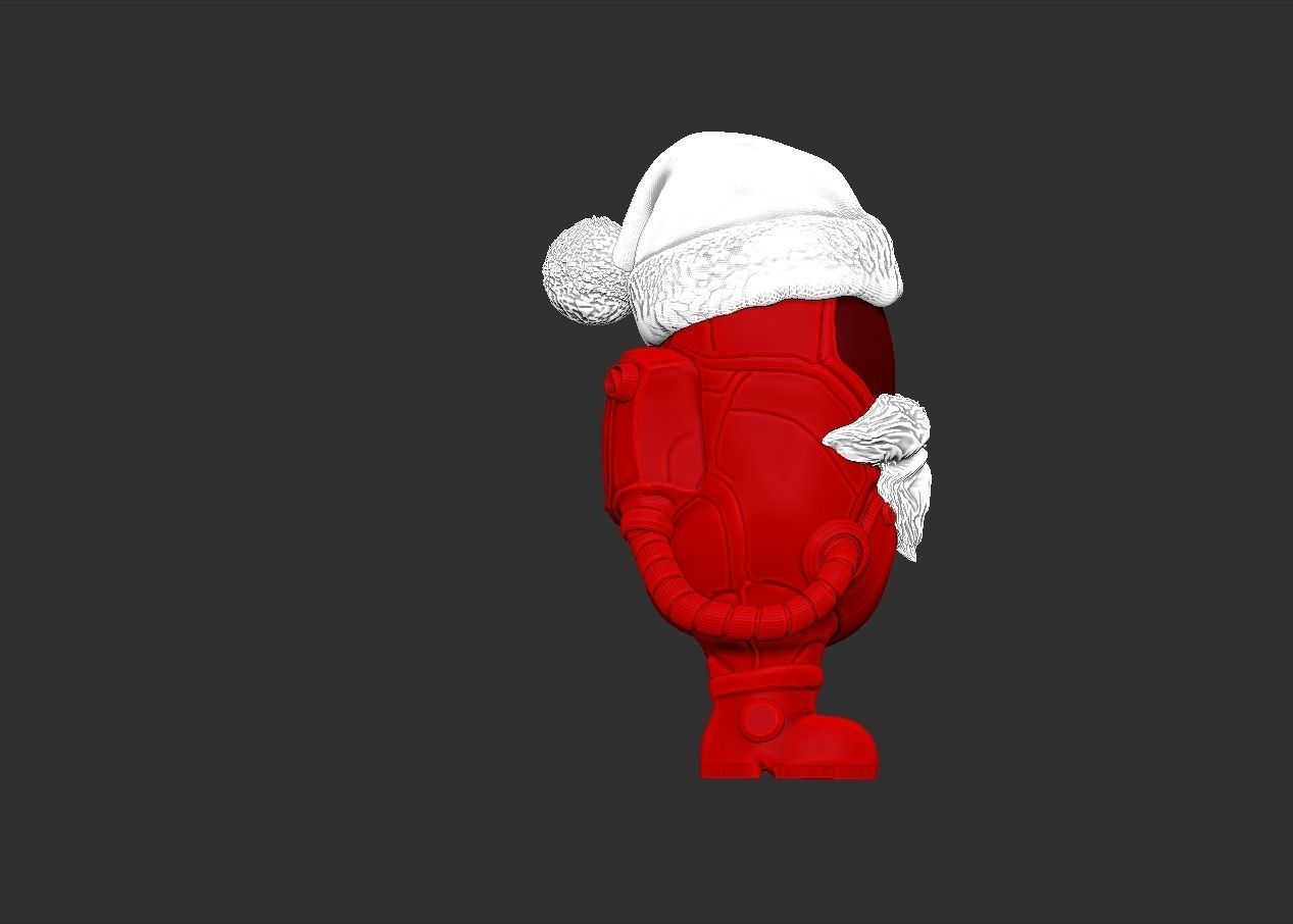 Santa Claus Among Us 3D print model_2