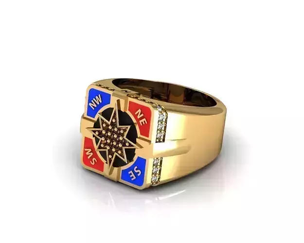 Compass ring 3D print model