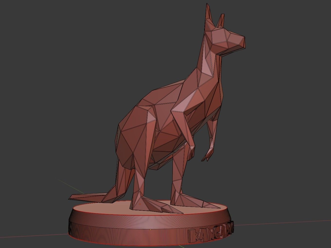 Poly Kangaroo 3D print model_11