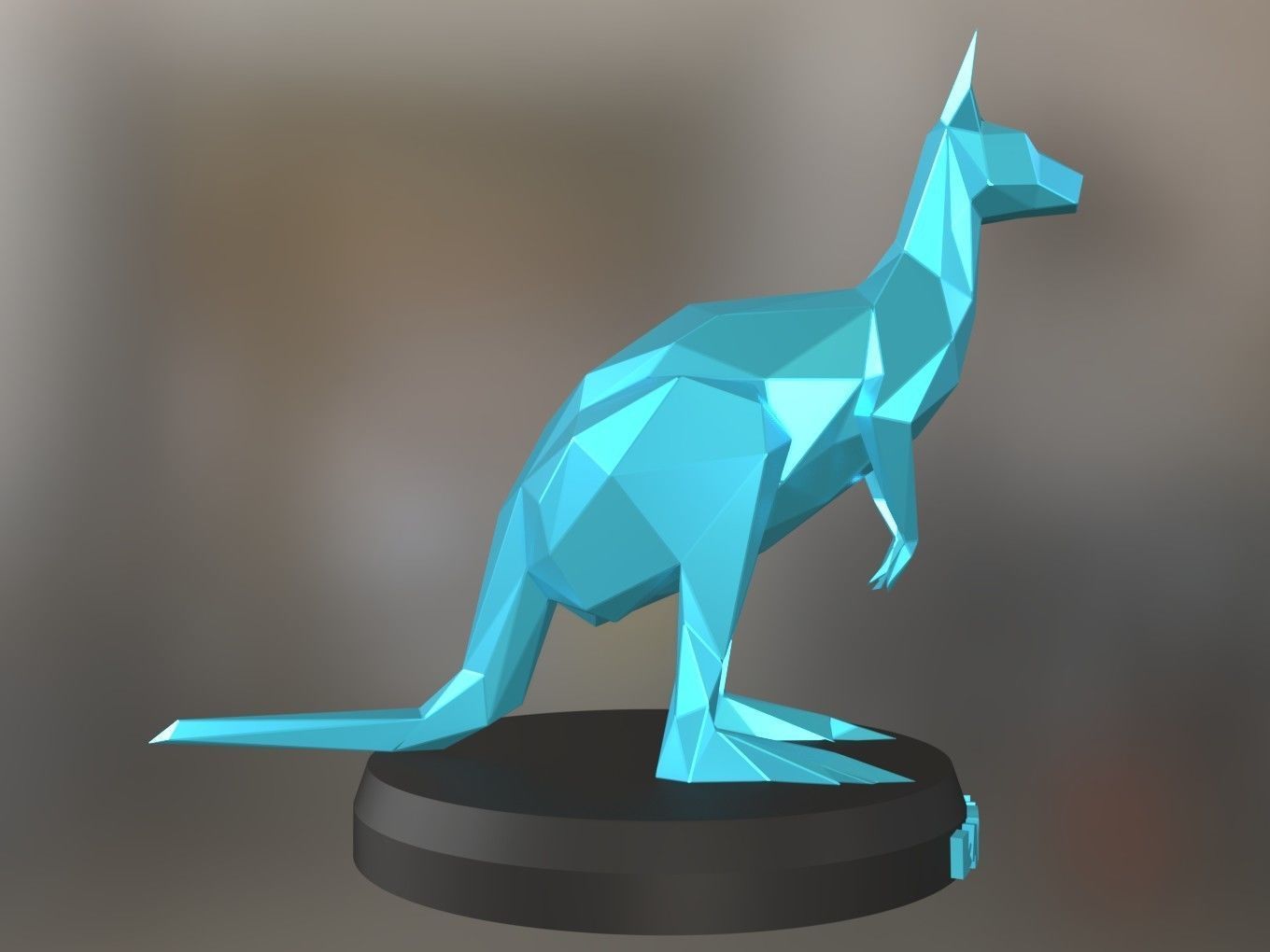 Poly Kangaroo 3D print model_4