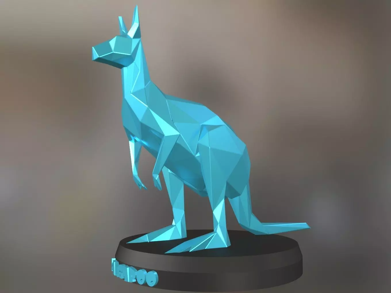 Poly Kangaroo 3D print model_0
