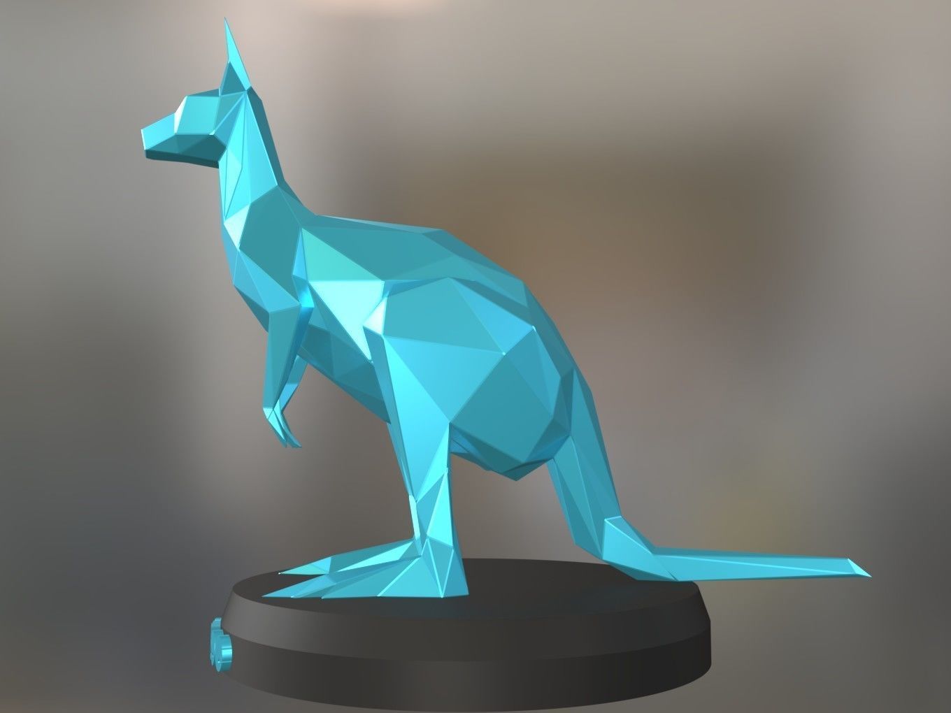 Poly Kangaroo 3D print model_1