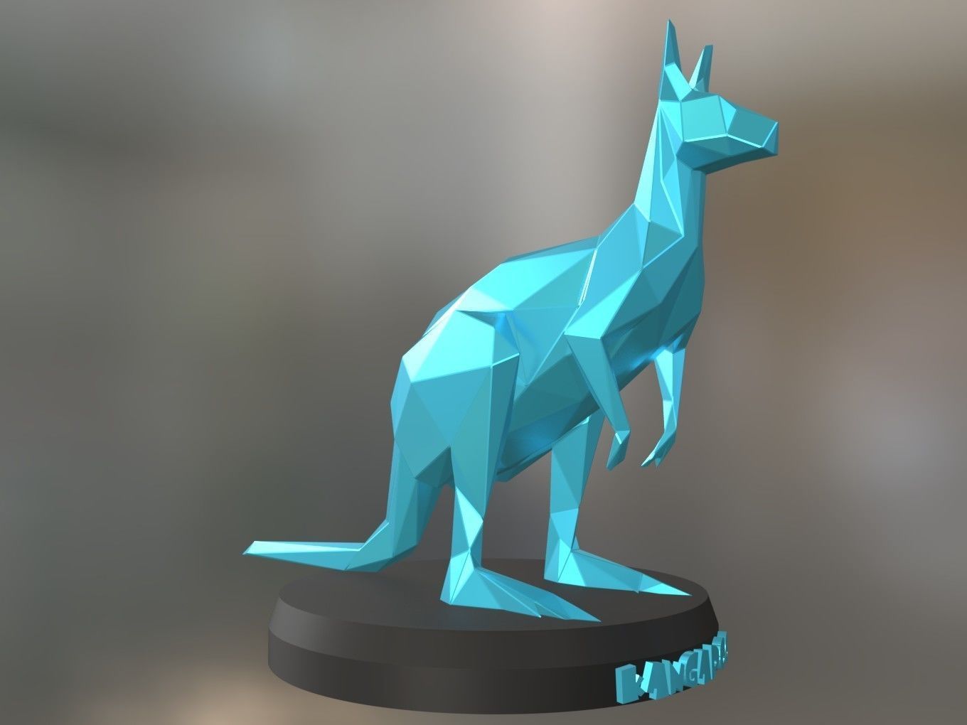 Poly Kangaroo 3D print model_5