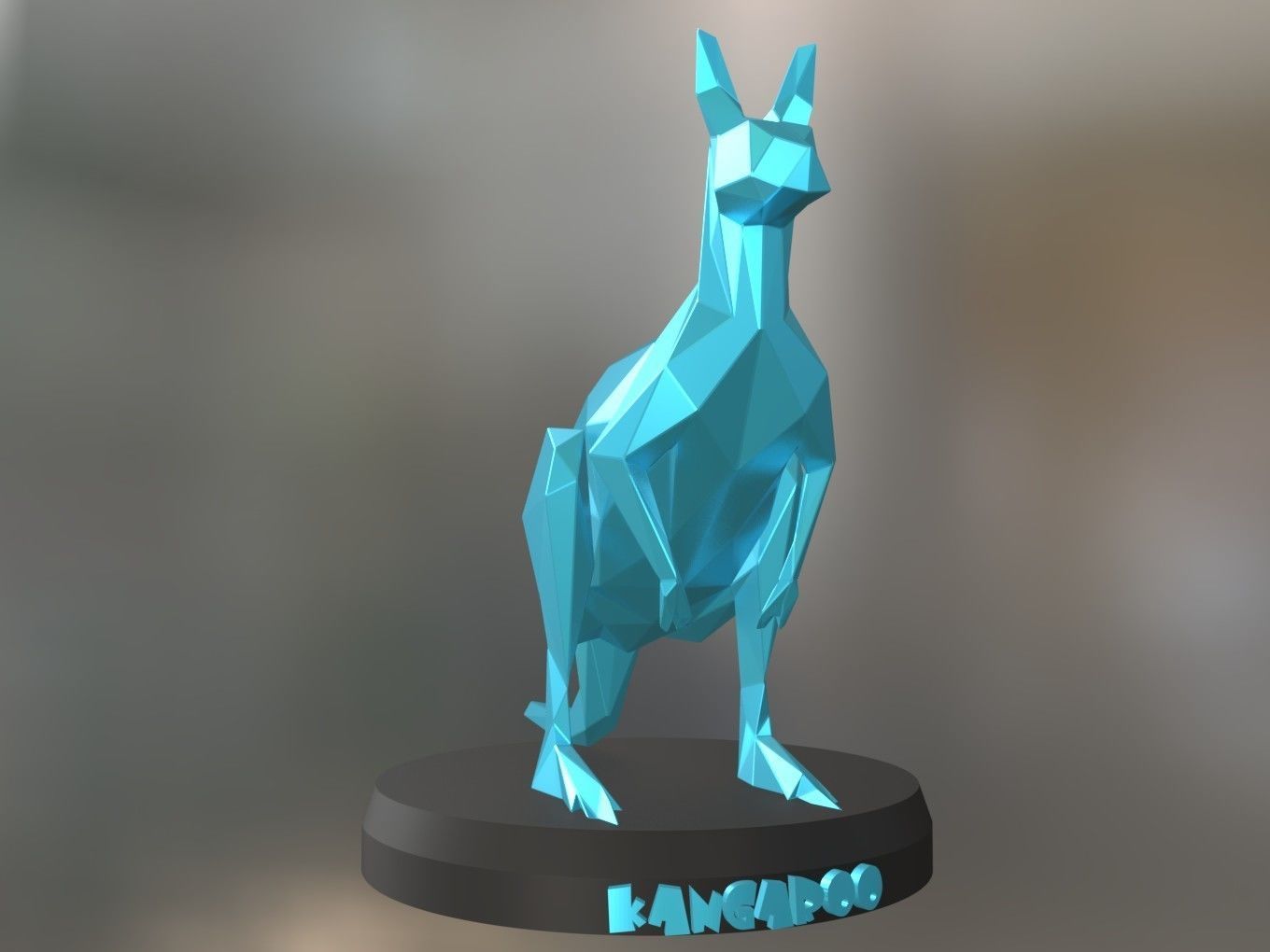 Poly Kangaroo 3D print model_6