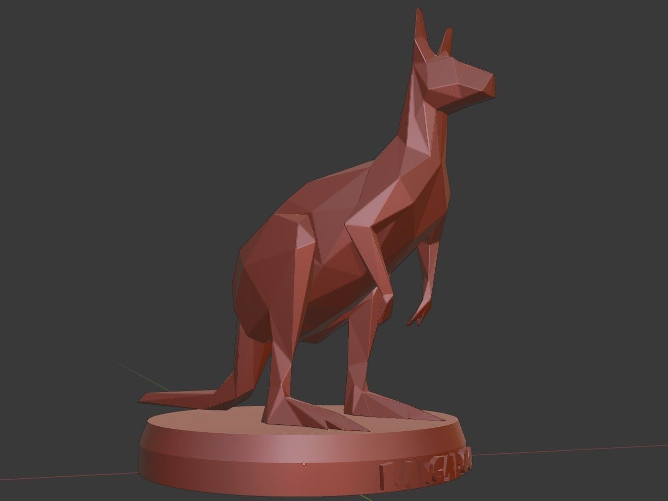 Poly Kangaroo 3D print model_10