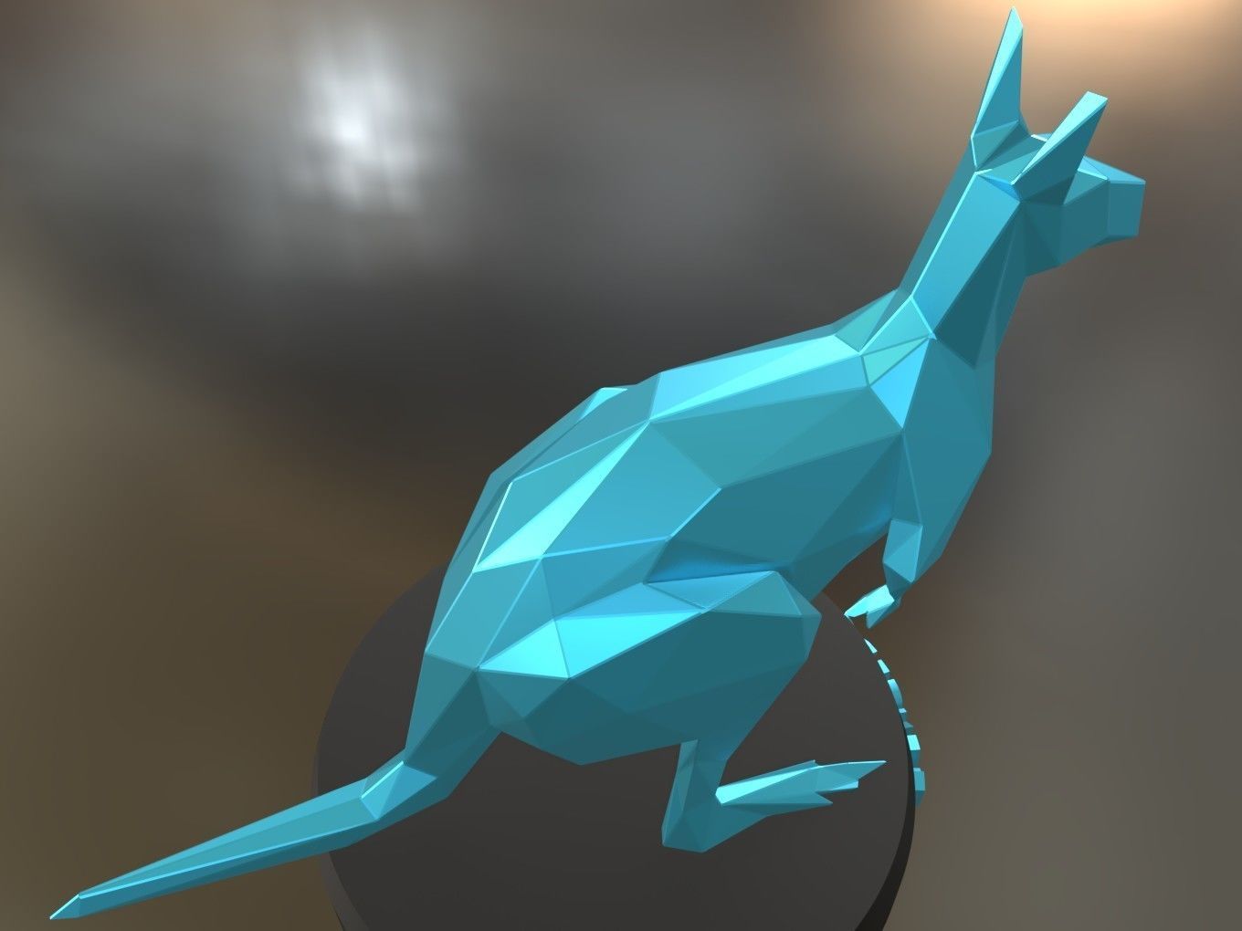 Poly Kangaroo 3D print model_3
