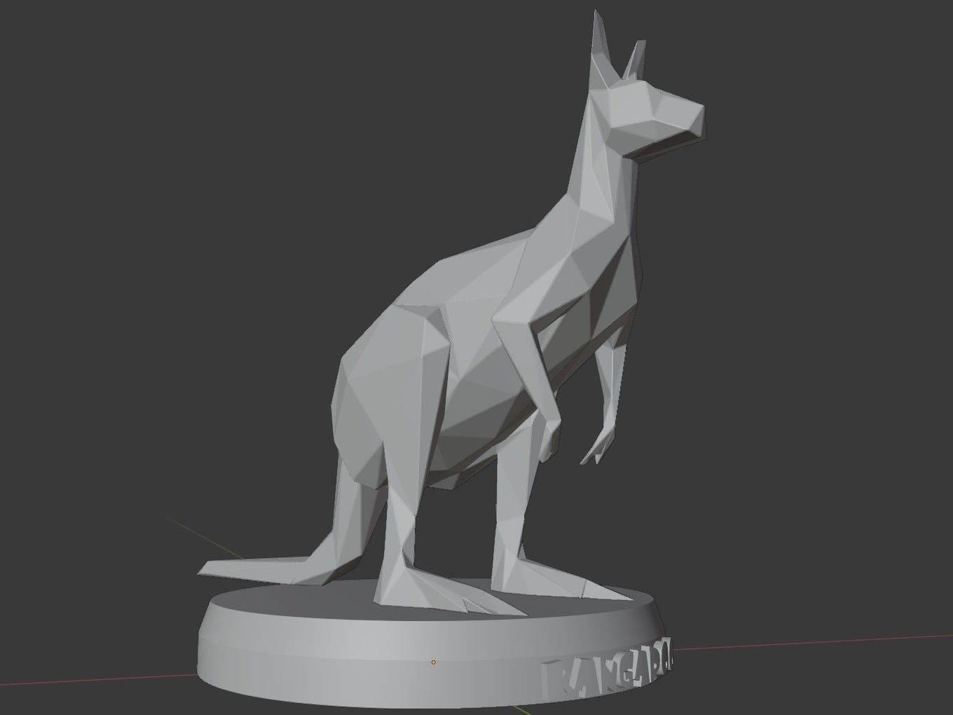 Poly Kangaroo 3D print model_9