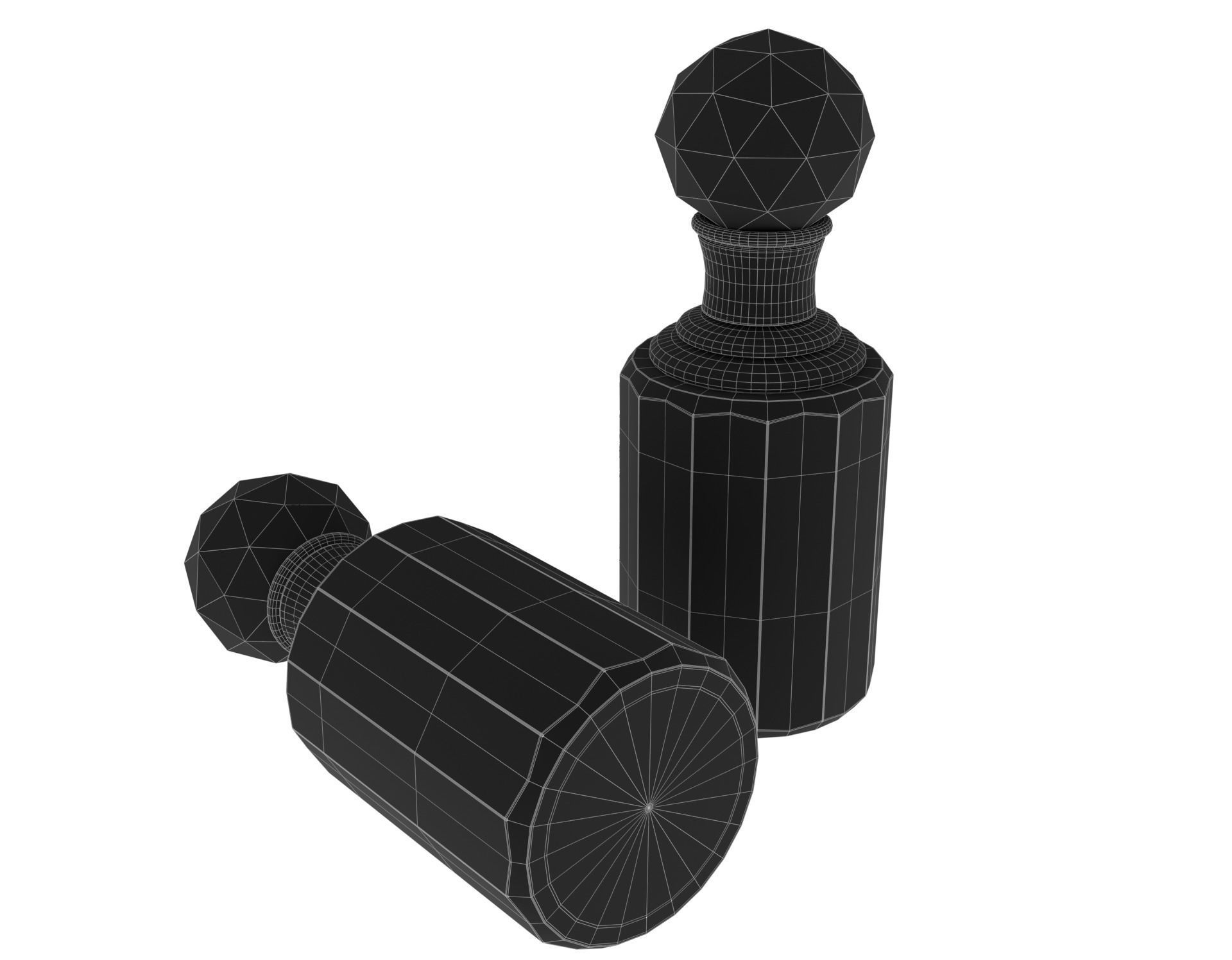 Perfume bottle Low-poly 3D model_6