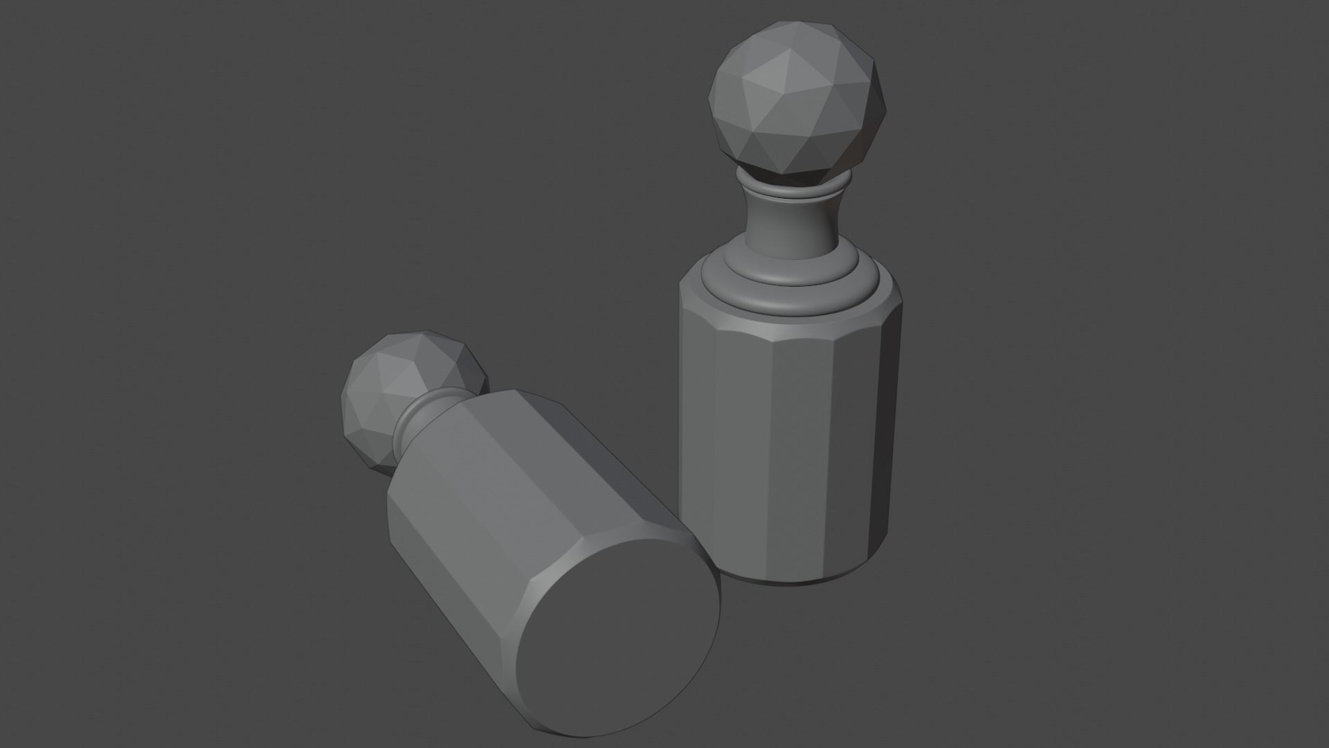 Perfume bottle Low-poly 3D model_4