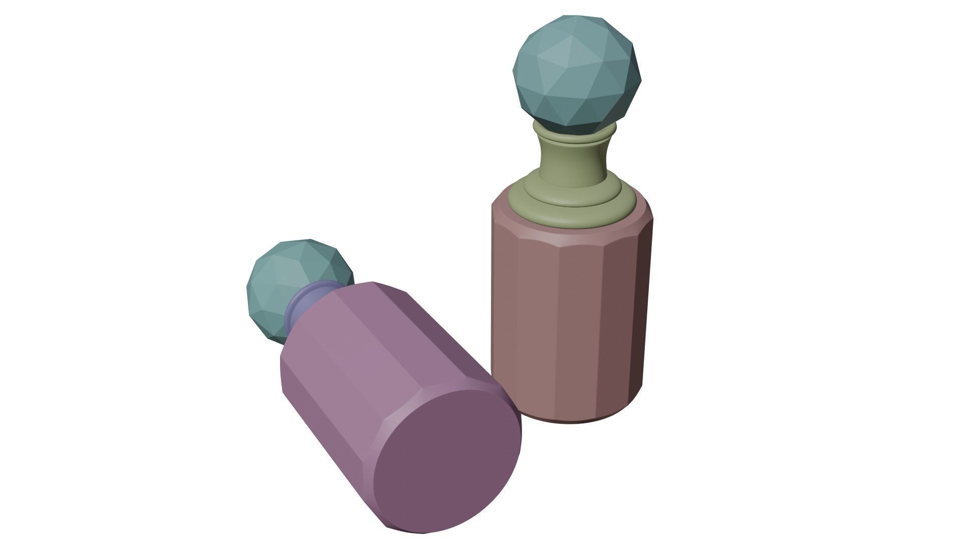 Perfume bottle Low-poly 3D model_5