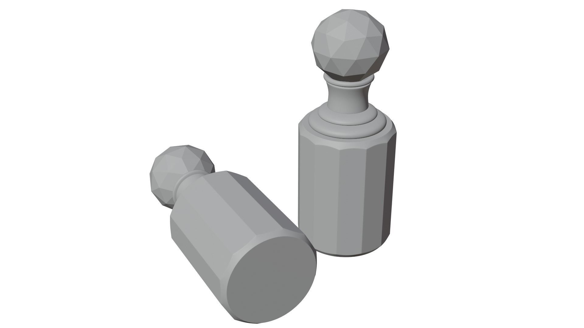 Perfume bottle Low-poly 3D model_7