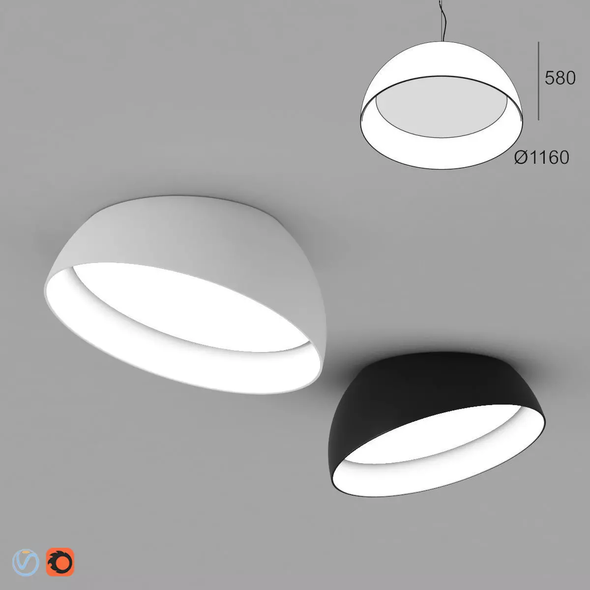 Delta Light Superdome Recessed 3D model_0