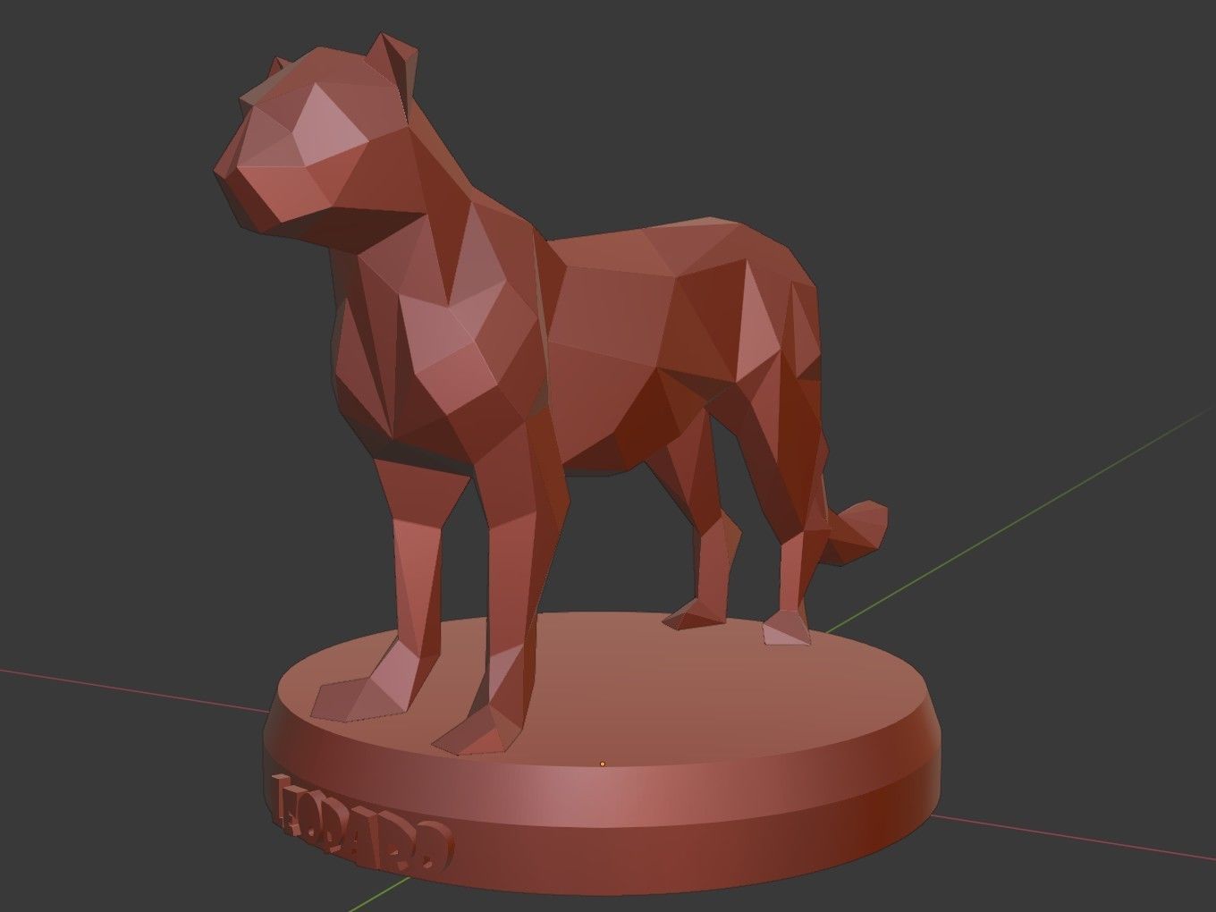 Poly Leopard 3D print model_10