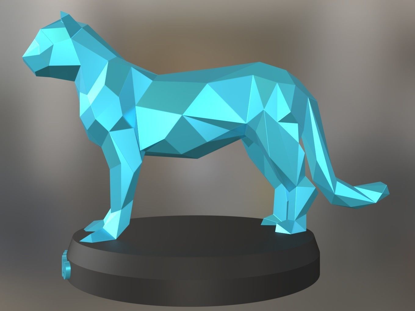 Poly Leopard 3D print model_1