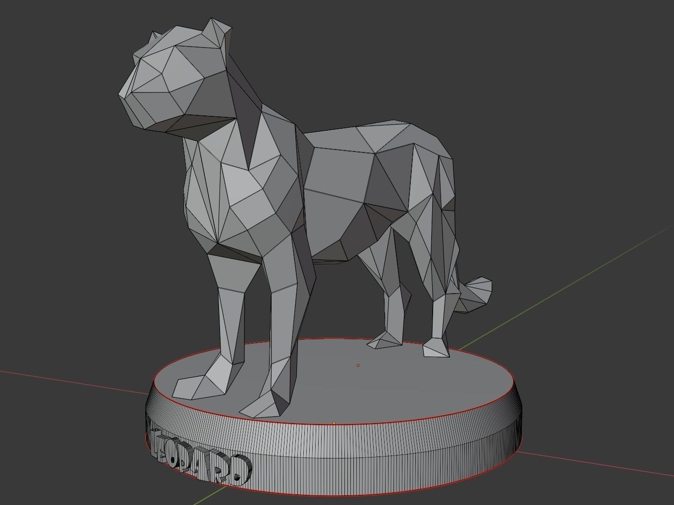 Poly Leopard 3D print model_8
