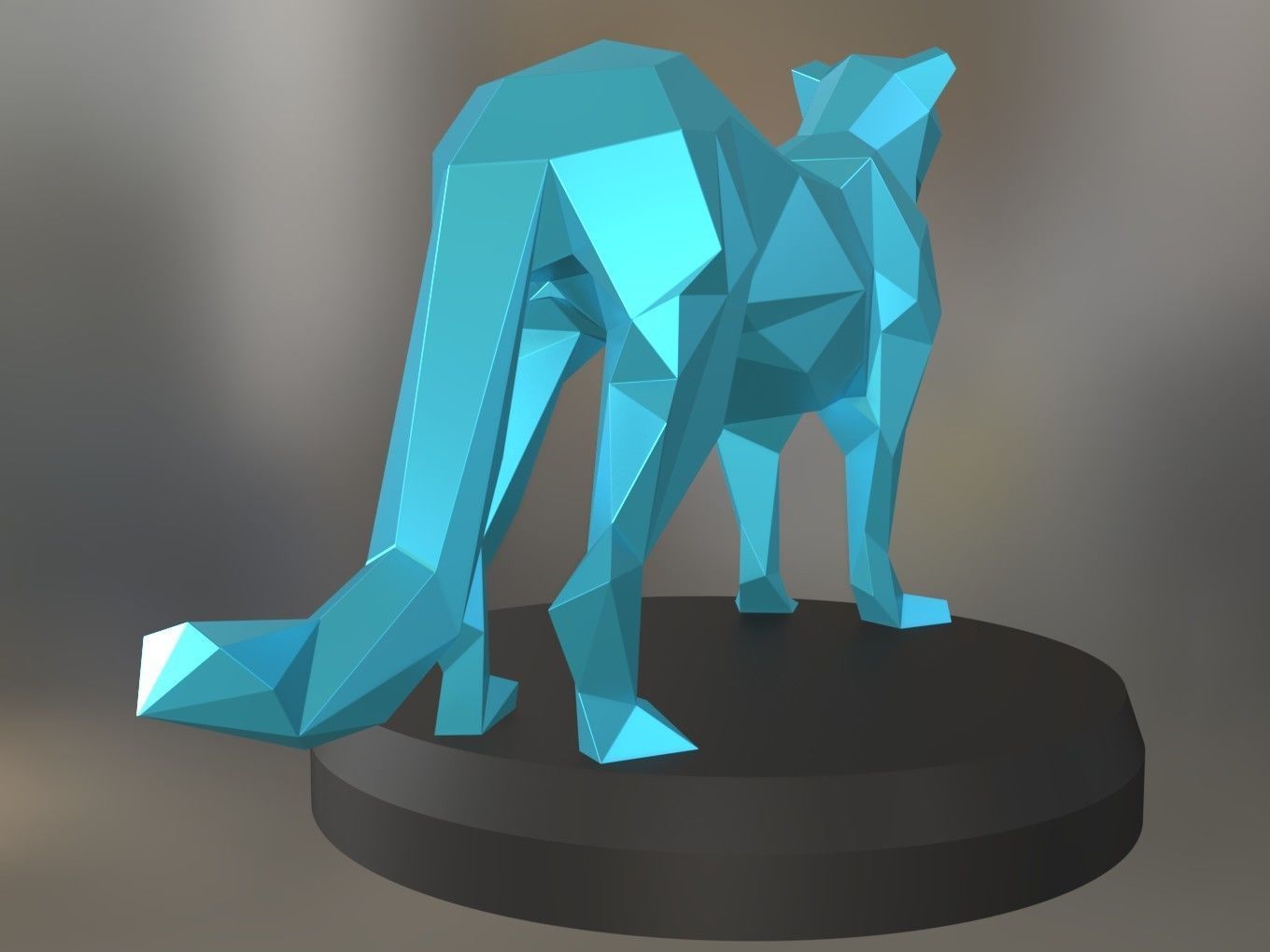 Poly Leopard 3D print model_3