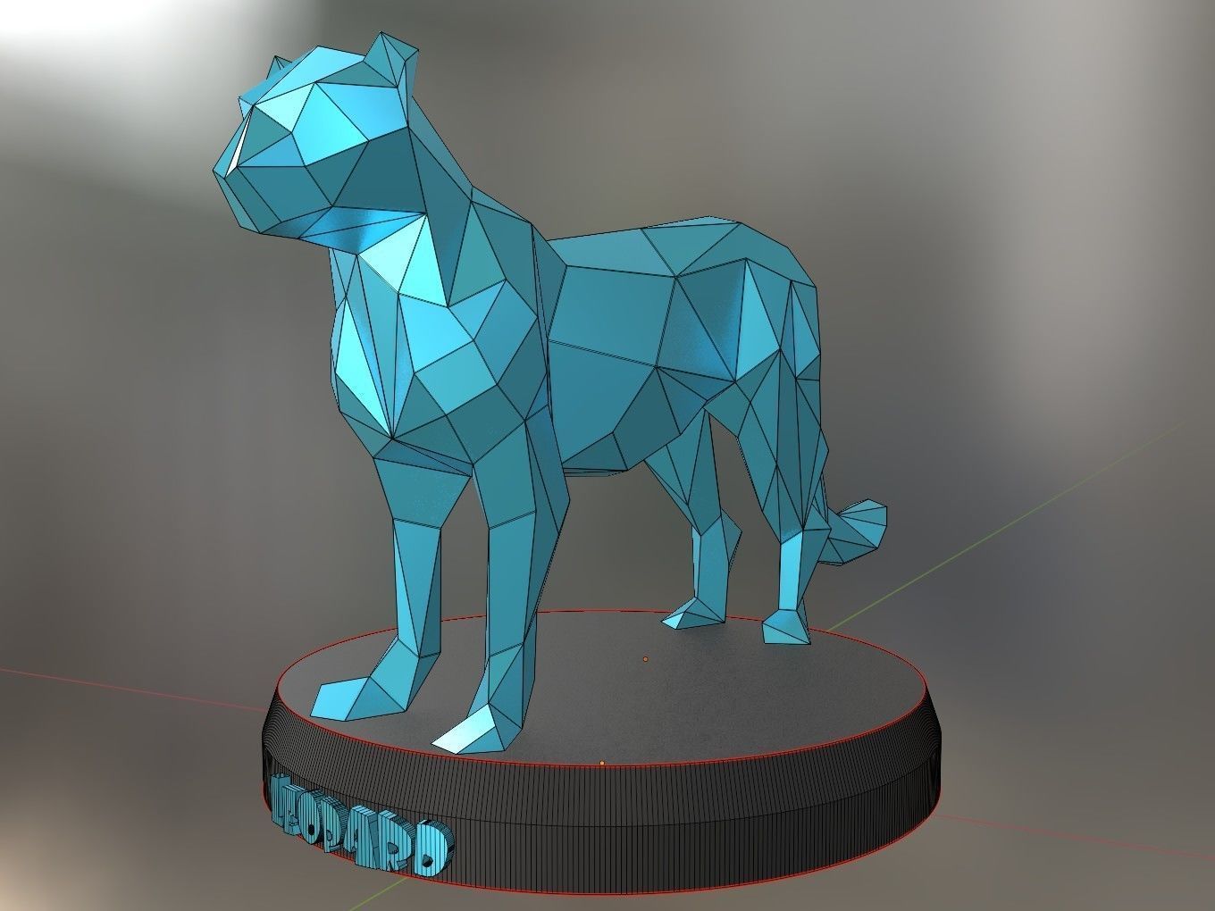 Poly Leopard 3D print model_7