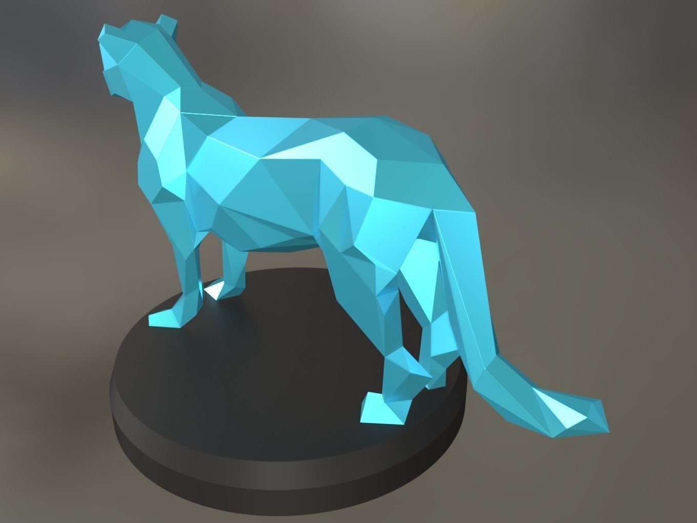 Poly Leopard 3D print model_2