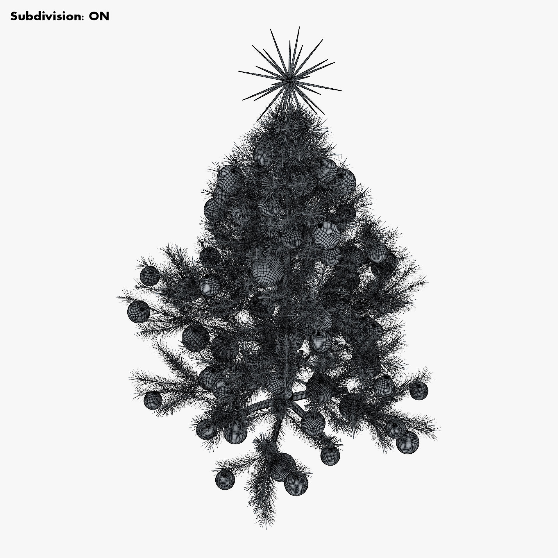 Christmas Tree 150cm v 2 3D model_15