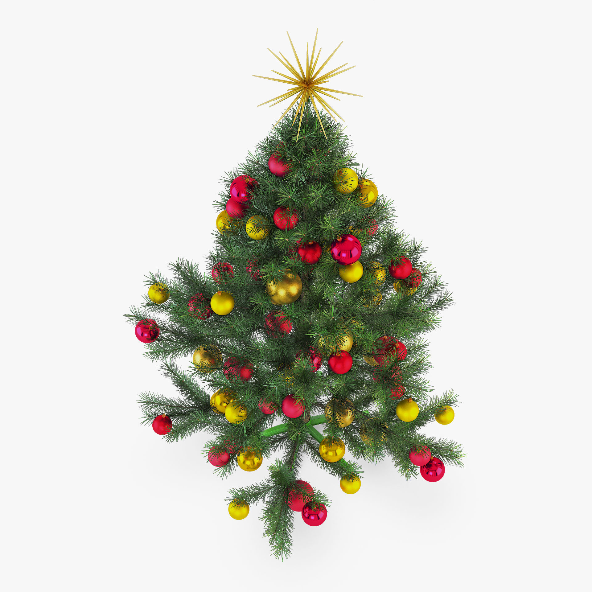 Christmas Tree 150cm v 2 3D model_3