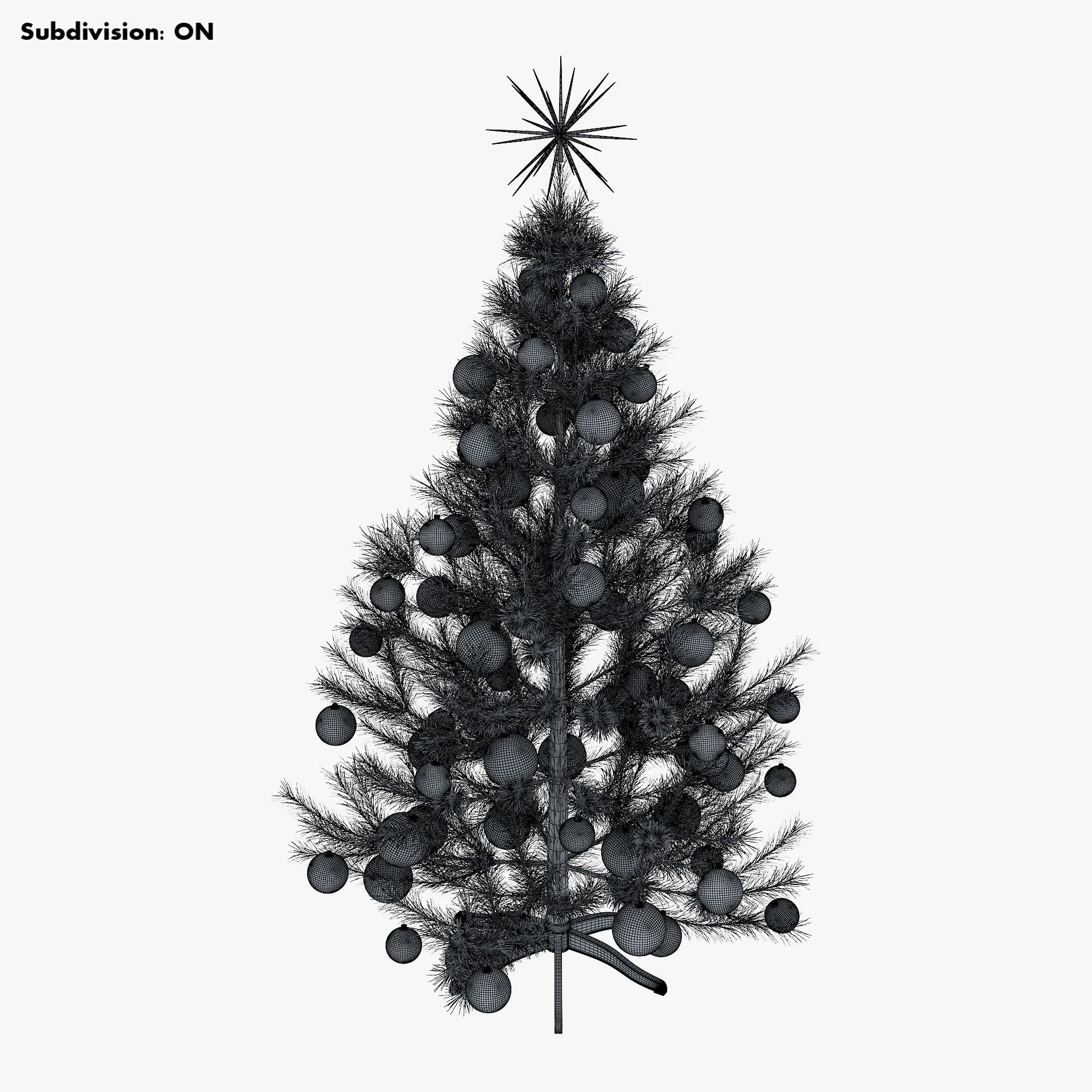 Christmas Tree 150cm v 2 3D model_13